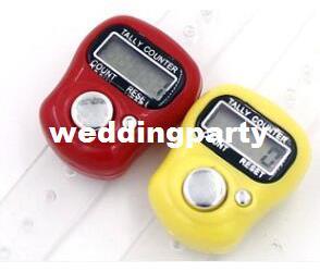 200pcs Mini Hand Hold Band Tally Counter LCD Digital Screen Finger Ring Electronic Head Count Tasbeeh Tasbih