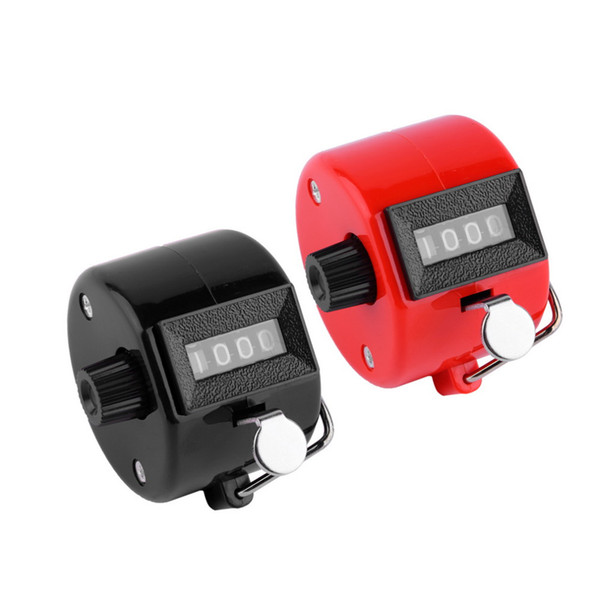 NEW 2 Colors Hand Tally Click Counter with 4 Digital Number Finger Display