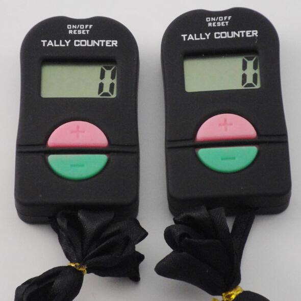 Digital Hand Tally Counter Electronic Manual Clicker ADD/SUBTRACT MODEL For Golf Sports Muslim Free shipping Wholesale 240pcs