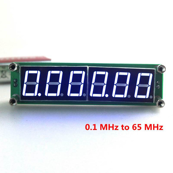 New Practical Cymometer 0.1MHz to 65MHz Blue Led Signal Frequency Counter Tester 6 Digit