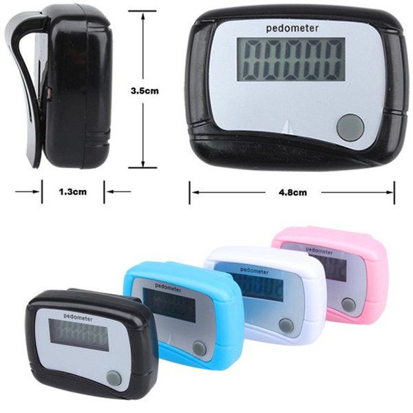 Digital LCD Display Walking Pedometer Outdoor Sports Distance Calorie Counter Passometer Pedometers Running Stappenteller DLH019