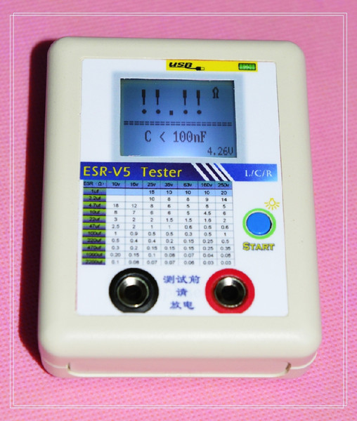 ESR-V5 ESR Meter LRC Resistor Capacitor Inductance Tester Milliohmmeter Supports Online Testing