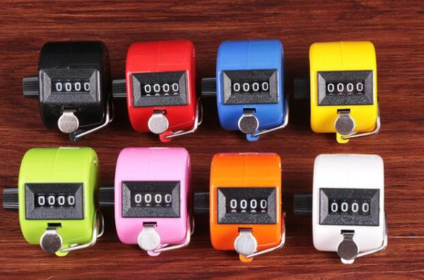 DHL Freeshipping 50pcs New 4 Digits Number Hand Tally Counter for Golf Sport