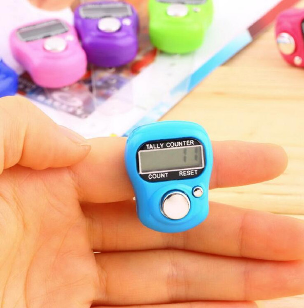 Fashion Stitch Marker And Row Finger Counter LCD Electronic Digital Tally Counter New Brand randomly colors