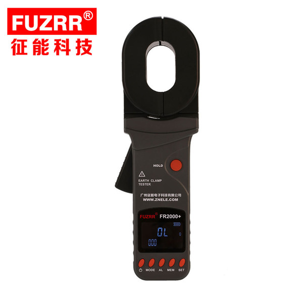 FUZRR New 4-digit LCD Big Storage FR2000+ Digital Clamp Ground Resistance precision Tester Practical