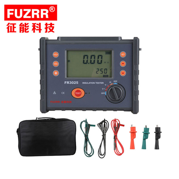 Factory Direct Low Price New Voltage Detector Function Alarm 2500V 200G AC DC FR3025 Digital Resistance Insulation tester megger