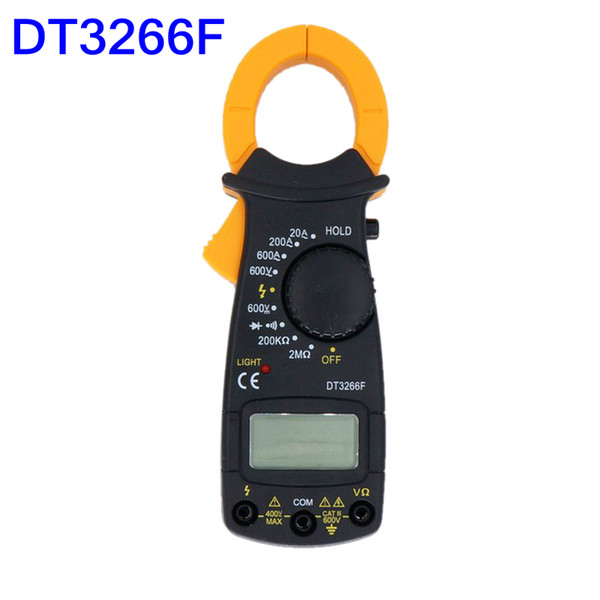 Industrial Measurement Instrument Clamp Meter Multimeter Amperemeter DT3266F Digital Clamp Meter Buzzer 1999 Auto Polarity Display lINS_50W