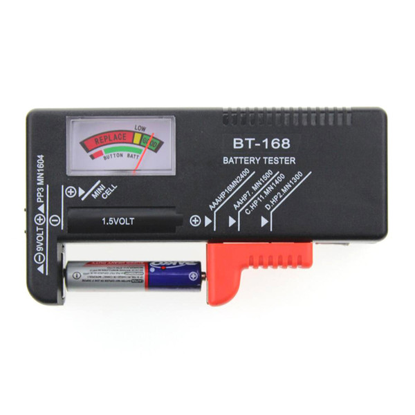 BT168 Battery Tester BT-168 Universal Battery Checker LCD Digital Load Test Volt Checker Power Level of All 1.5V 9V  Batteries