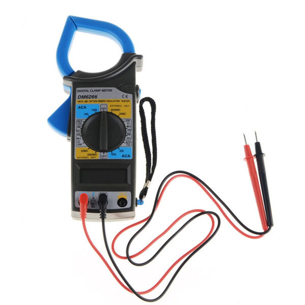 Wholesale-Digital Clamp Meter DM-6266 Digital Multimeter Clamp Meter Am Volt Ohm Meter Insulation Test VEJ64 T50