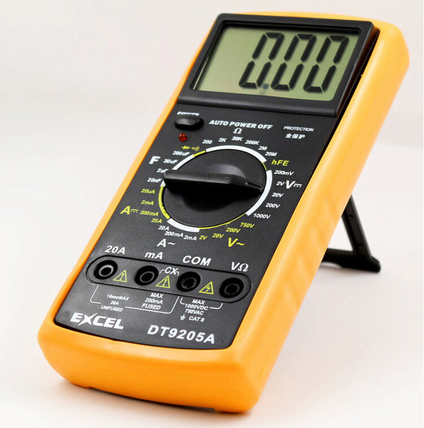 Digital Multimeter Multimeter EXCEL DT9205A LCD Display AC DC Ammeter Voltmeter Capacitance Resistance Frequency Tester Meter Multitester