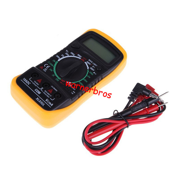 LCD Digital Multimeter Portable Electronic Measurement Instruments Meter AC DC Multitester Blue Backlight Voltage Resistance Amp Meter