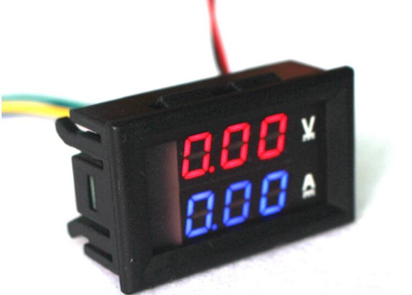 100V 10A Digital DC4.5V-30V Voltmeter Current Voltage Meters 0.28'' Led tester Charger ammeter battery power supply capacity detection