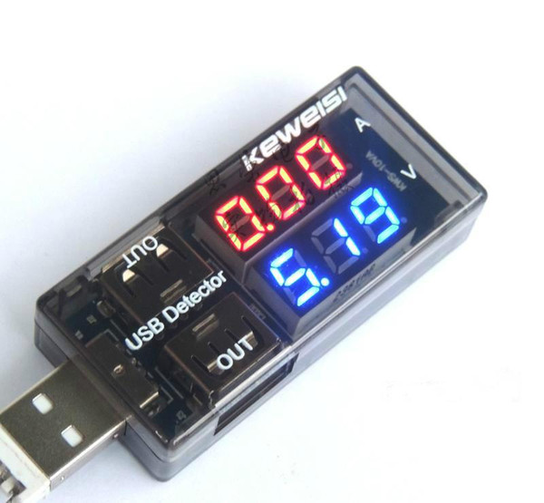 Current and voltage tester USB USB USB current voltage meter voltage tester dual display table