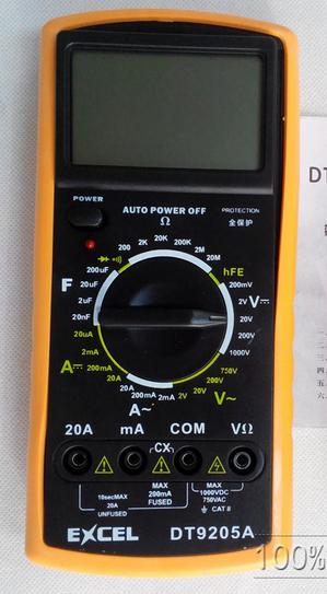 LCD Digital Multimeter AC DC Ohm VOLT Meter