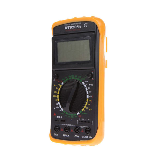 2015 New Arrival DT9208A LCD Display Professional Handheld Tester Digital Multimeter Free Shipping Dropshipping Wholesale E5M1 order<$18no t