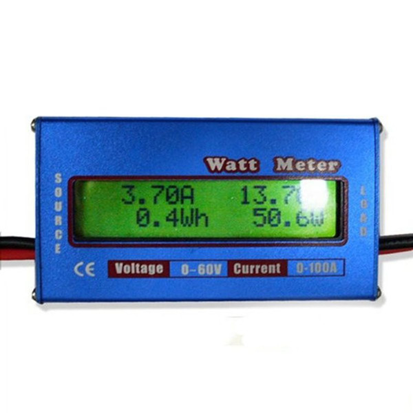 Digital LCD Watt Meter For DC 60V/100A Balance Voltage RC Battery Power Analyzer 10pcs/lot Free Shipping