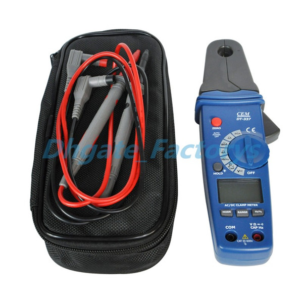 CEM DT-337 Clamp Meter AC/DC 1mA High Resolution Low Current V/R/C/Hz Functions free shipping