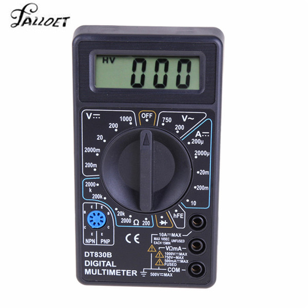 LCD Digital Multimeter Electric Voltmeter Ammeter Ohm Tester ACDC 750/1000V Auto Range Ohm Meter Tester Multimeter Instruments