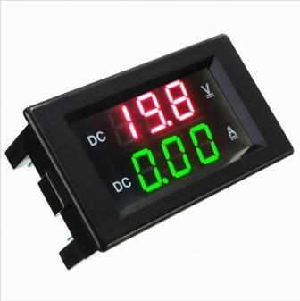 YB4835VA 0-100V 20A Double Display Voltmeter Current Meter Digital LED