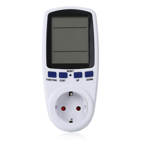 EU Digital Power Meter Energy Meter Volt Voltage Wattmeter Power Analyzer Electronic Power Energy Meter Measuring Outlet Socket