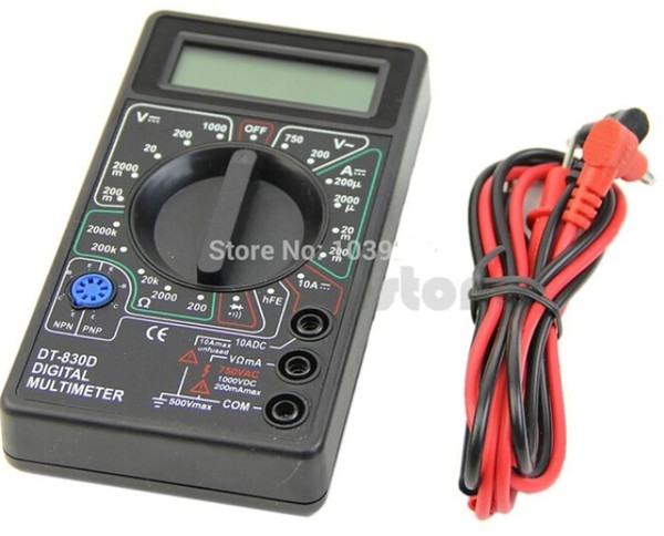 Mini Digital Multimeter with Buzzer Voltage Ampere Meter Test Probe DC AC LCD good quality low price