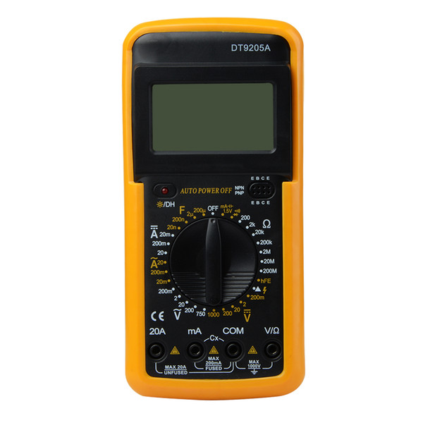 AC DC LCD Display Digital Multimeter Professional Electric Handheld Tester Meter Multimetro Ammeter Voltmeter Multitester EXCEL DT9205A