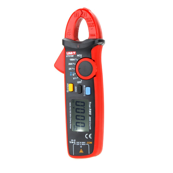 H12074 UNI-T UT210E True RMS AC/DC Current Mini Portable Handheld LCD Diaplay Digital Clamp Meter w/ Medidor digital clamp