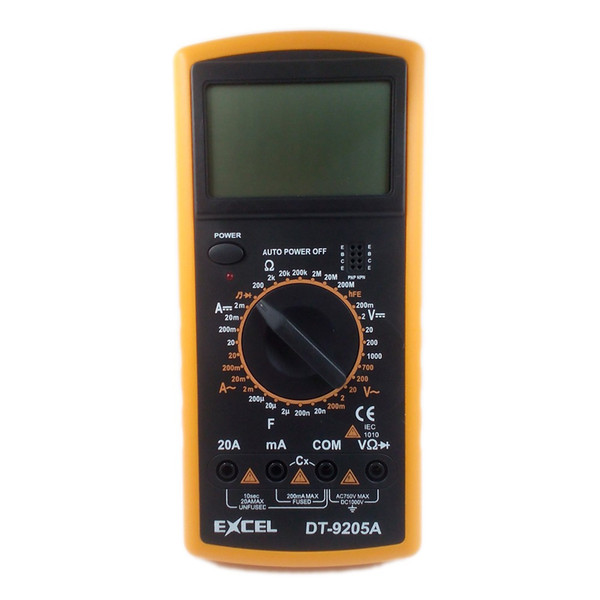 Digital Multimeter LCD Digital Display DT9205A AC/DC Ammeter Voltmeter Capacitance Resistance Frequency Tester Meter Multitester