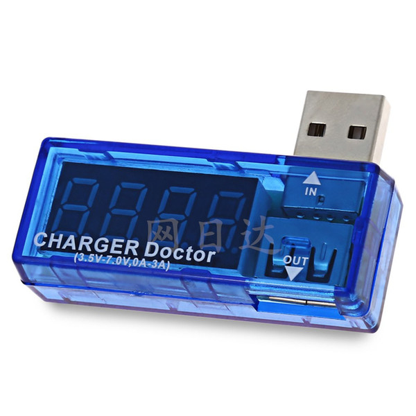 USB charging current voltage tester detector USB voltmeter current meter curved section special