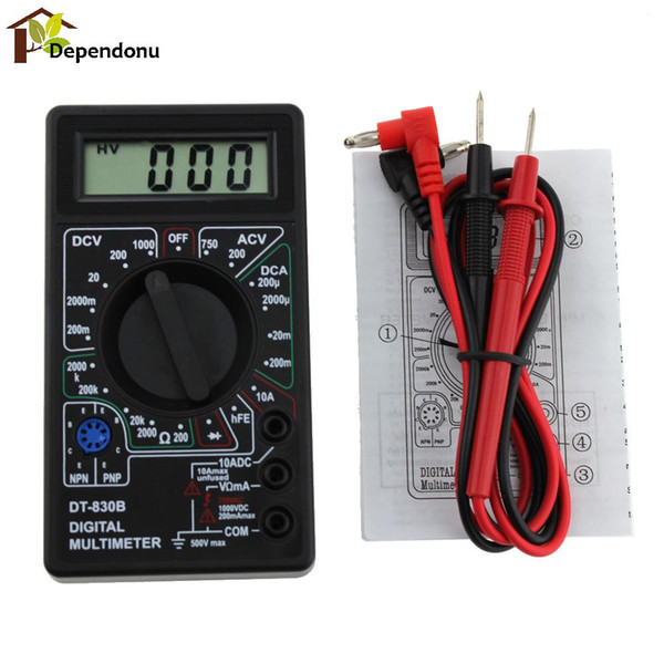 DT-830B LCD Digital Multimeter AC/DC 750/1000V Voltmeter Ammeter Ohm Tester Meter Digital Multimeter