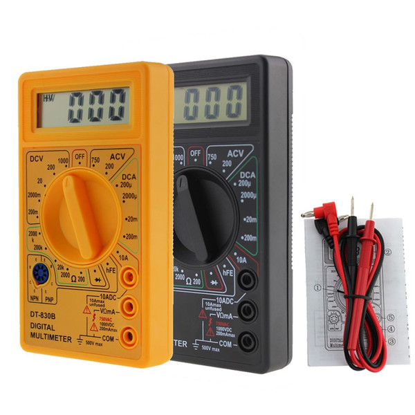 LCD Digital Multimeter DT-830B Tester AC DC 750/1000V Amp Ohm Multifunctional Tester Multimeter Voltage Meter