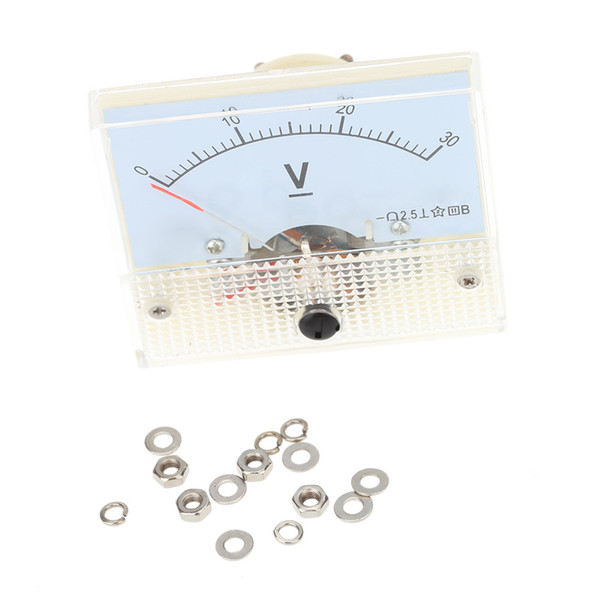 DC 0-30V Analog Voltmeter Voltimetro Analog Panel Meter Tester For Experiment Or Home Use order<$18no track