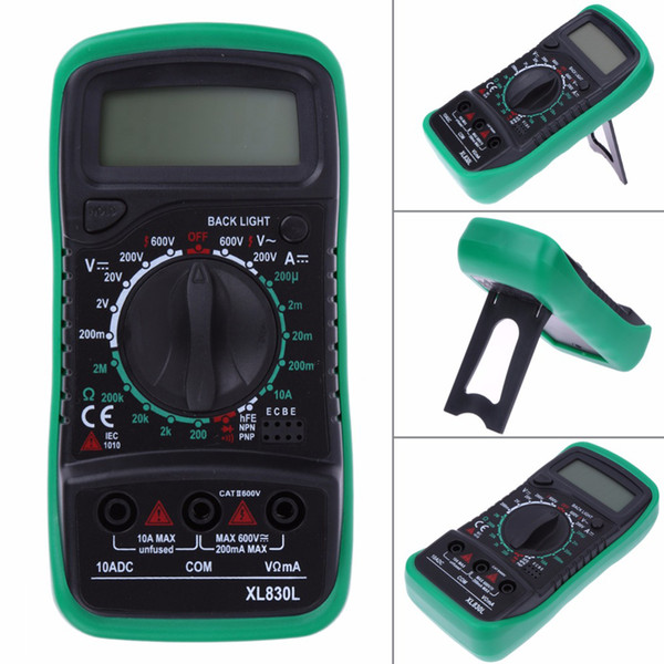 Digital Multimeter Voltmeter Ammeter AC DC OHM Volt Tester LCD Test Current Multimeter Overload Protection