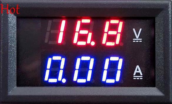 DC 0-100V 10A Digital Voltmeter Ammeter Dual Display Voltage Detector Digital Current Meter Panel Amp Volt Gauge 0.28