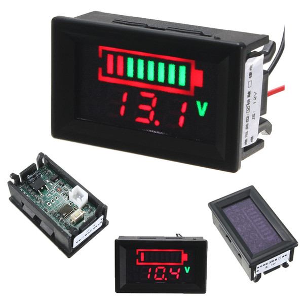 New Indicator Battery Capacity LED Digital Tester 12V Acid Lead Batteries Voltmeter Voltage Battery Testers with Backlight