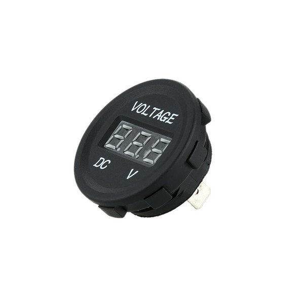 LED Display Car Digital Voltmeter Electric Voltage Meter Monitor Socket for Automobile Motorcycle Truck Minibus for ATV Boat