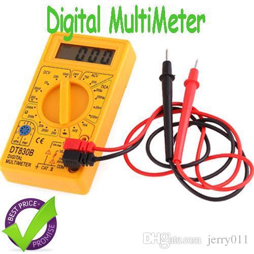 DT830BDT-830B AC/DC Digital Electric Checker Tester Digital Multimeter with retail box Yellow Black Multimetro LCR Meter Ammeter