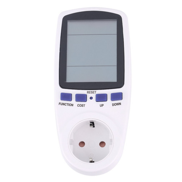 EU plug Digital Volt Voltage Wattmeter Power Analyzer Electronic Power Energy Meter Automatic Kwh Power Switch