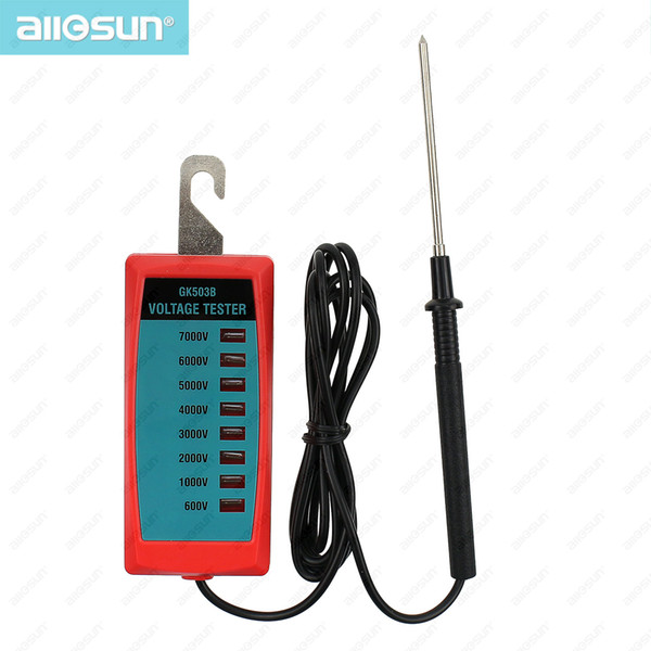 Digital Electrical Fence Tester High Voltage 600V to 7000V Portable Gardening Farm Tools Voltage Tester Fence Fault Finder All Sun GK503B