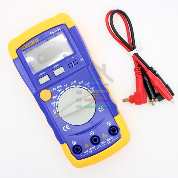 Wholesale-New Digital LCD Capacitance Capacitor LCR Meter Test Tester Multimeter 20mF - 200pF 20mF Free shipping