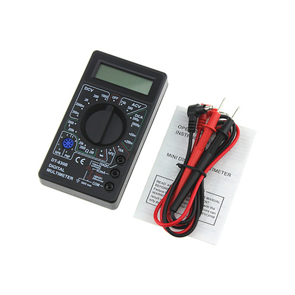 Urijk DT830B AC/DC LCD Digital Multimeter 750/1000V Voltmeter Ammeter Ohm Tester High Safety Handheld Meter Digital Multimeter