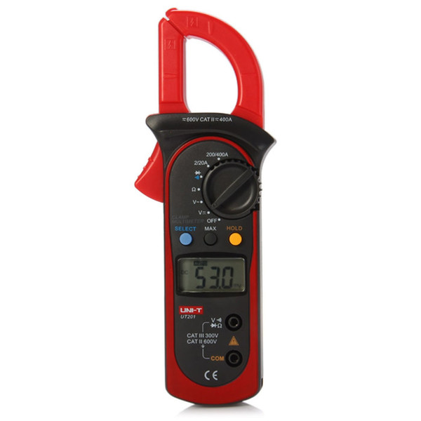 UNI-T LCD Digital Clamp Multimeter Auto Range Handhold Test Device AC/DC Voltage Detector AC Current Resistance/Ohm Meter Tester Auto Range