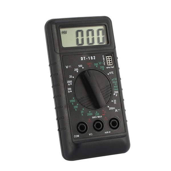 DT-182 Digital Mini Multimeter DC/AC Voltage Current Meter Handheld Pocket Voltmeter Ammeter Diode Triode Tester Multitester