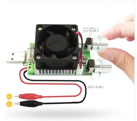 35W USB DC load resistor electronic adjustable constant current industrial discharge 18650 resistance battery capacity tester