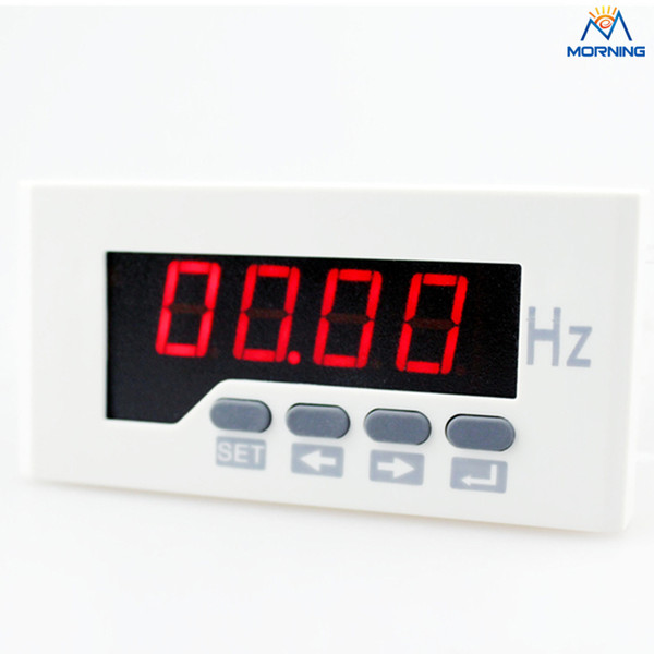 China ME-F51 48*96 mm white and black AC 220V LED digital display remote control frequency meter