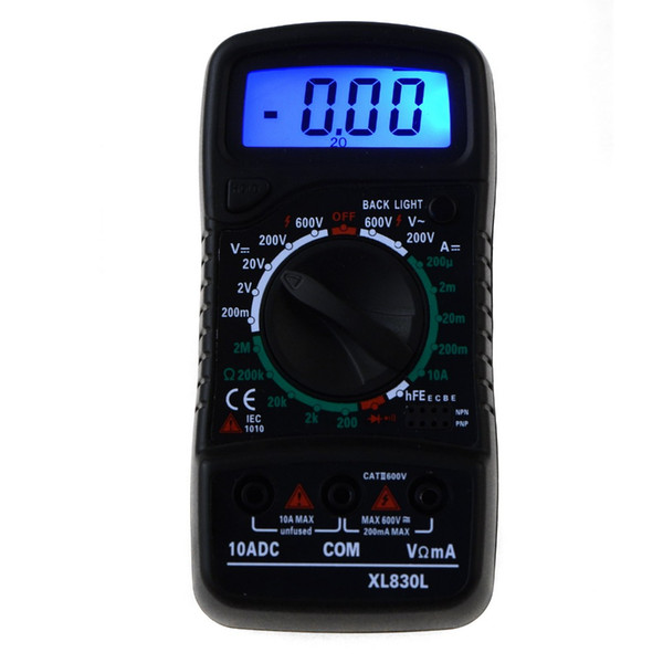 Digital LCD Multimeter Voltmeter Ammeter AC/DC/OHM Volt Tester Current Test P00