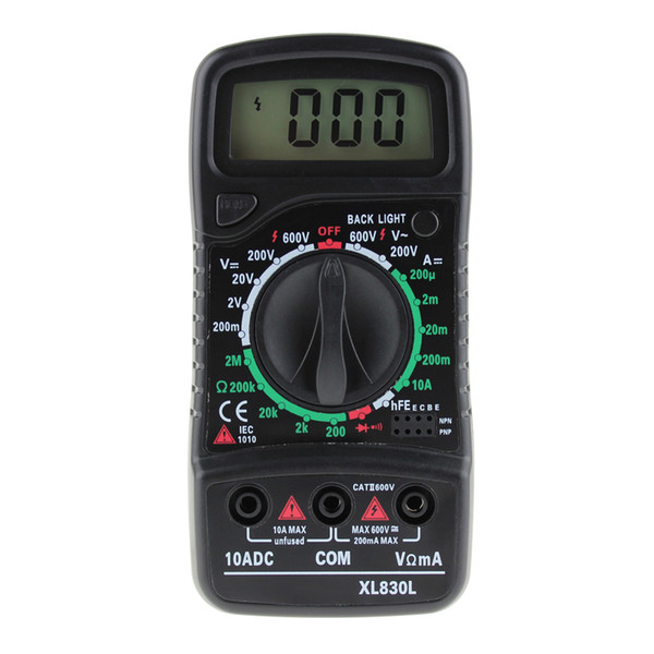 Multimeter Digital AC DC Tester Voltage Measurement Ohm Current Meter Blue Backlight Ammeter