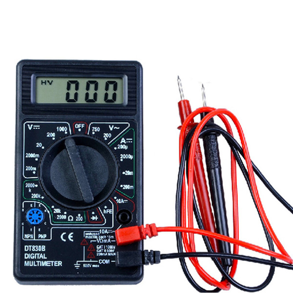 LCD Digital Multimeter Tester Meter Voltmeter Ammeter Ohm DT830B INS_513