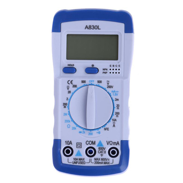 LCD Digital Multimeter DC AC Voltage Diode Freguency Voltage Current Capacitance Ohm Auto/Manual Range Multimeter