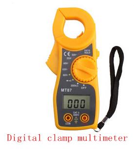 Mini portable pocket-sized digital resistance/MT87 clip-on multimeter measure the voltage current